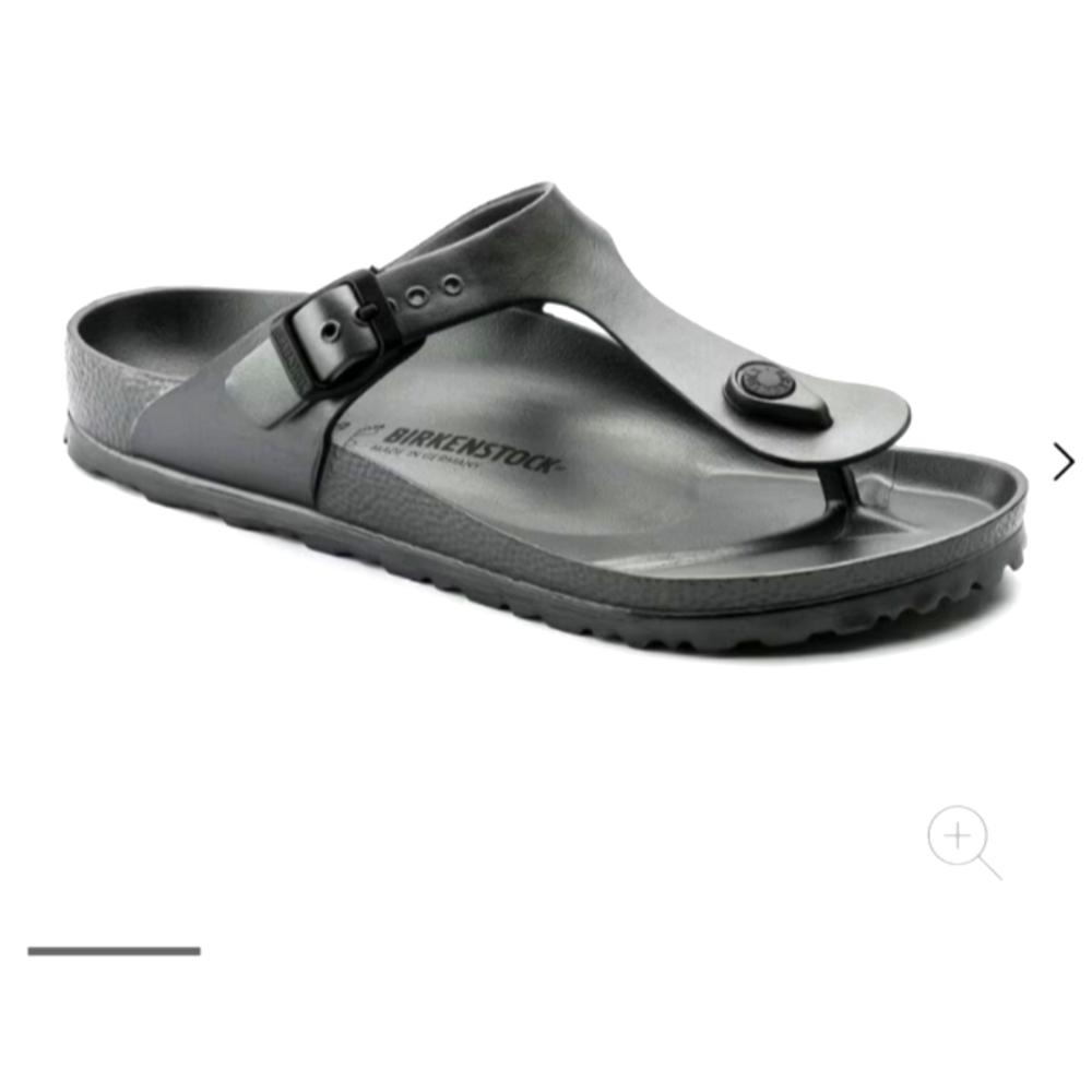 Birkenstock Gizeh Womens Metallic Anthracite  Sandals